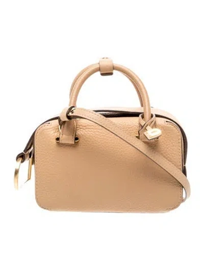 Pre-owned Delvaux Leather Cool Box Mini In Neutral