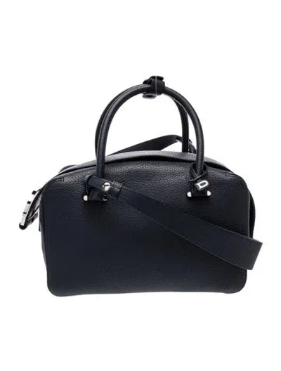 Pre-owned Delvaux Leather Cool Box Mm In Blue