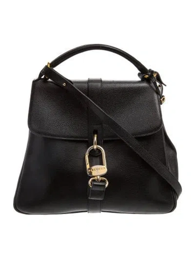 Pre-owned Delvaux Leather Crossbody Bag In Black