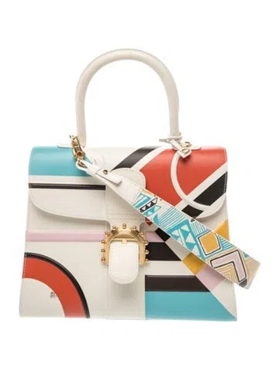 Pre-owned Delvaux Leather Ethiopia Brillant Mm In White