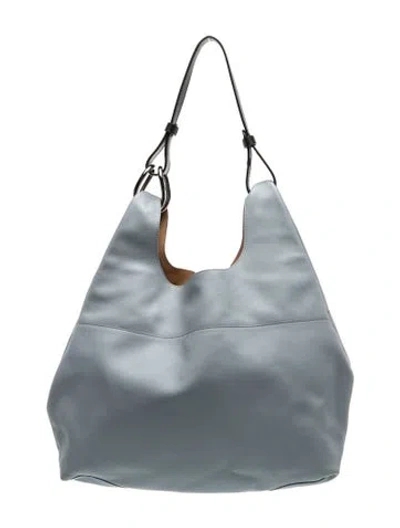 Pre-owned Delvaux Leather Givry With Me In Blue