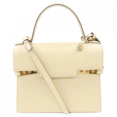 Pre-owned Delvaux Leather Handbag () In Sand