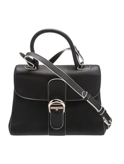 Pre-owned Delvaux Leather Leather Brillant In Black