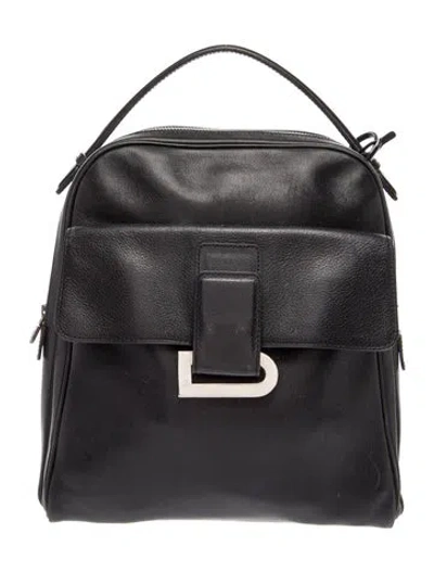 Pre-owned Delvaux Leather Onde In Black