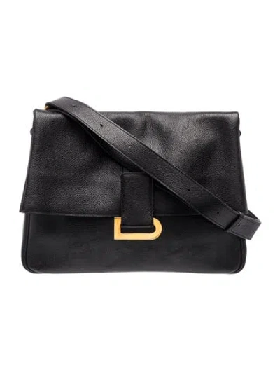 Pre-owned Delvaux Leather Passerelle Bag Small In Black