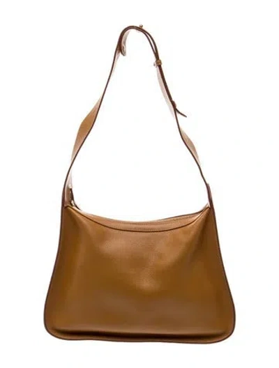 Pre-owned Delvaux Leather Pensee Vintage In Brown