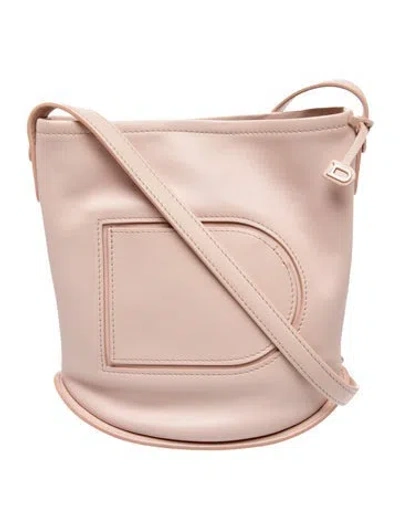 Pre-owned Delvaux Leather Pin Bucket Bag Mini In Pink