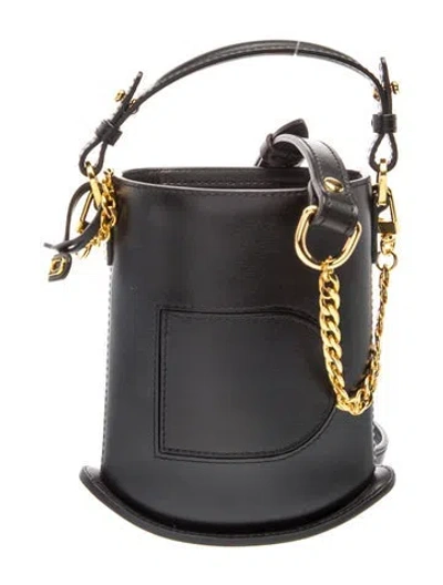 Pre-owned Delvaux Leather Pin Éclat Toy In Black