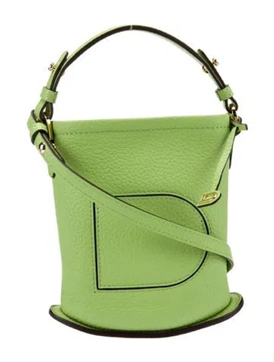 Pre-owned Delvaux Leather Pin In Green