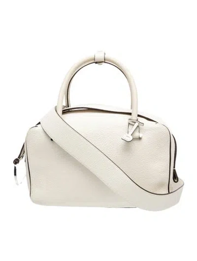Pre-owned Delvaux Leather Shoulder Bag In Neutral