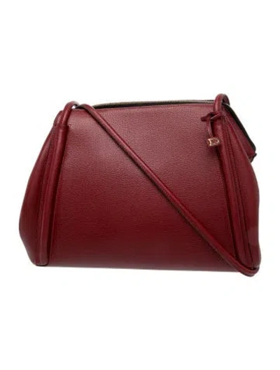 Pre-owned Delvaux Leather Shoulder Bag In Red