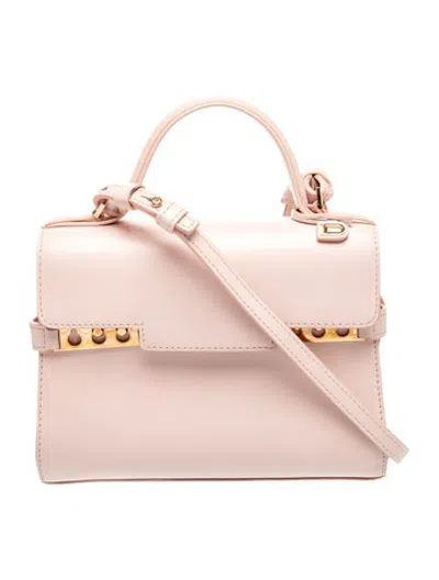 Pre-owned Delvaux Leather Top Handle Bag In Pink