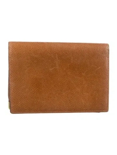 Pre-owned Delvaux Leather Wallet In Brown