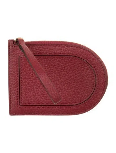 Pre-owned Delvaux Leather Wallet In Burgundy
