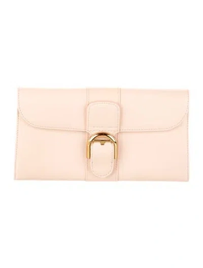 Pre-owned Delvaux Leather Wallet In Pink