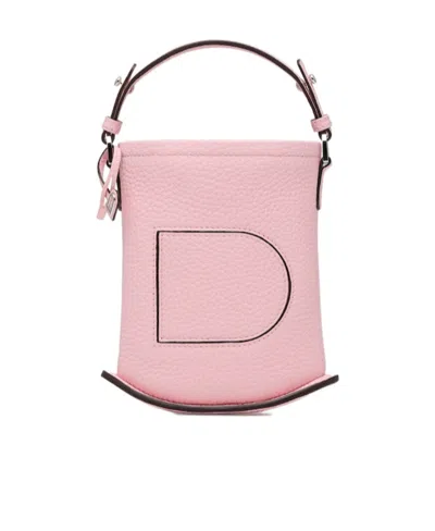 Delvaux Logo Logo Satchel Bag In Pink