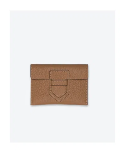 Delvaux Logo Wallet In Brown