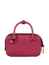 Delvaux Nano Cool Box Leather Top-zip Tote Bag In Pink