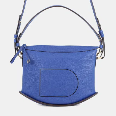 Pre-owned Delvaux Pan Swing 2way Handbag Blue Leather
