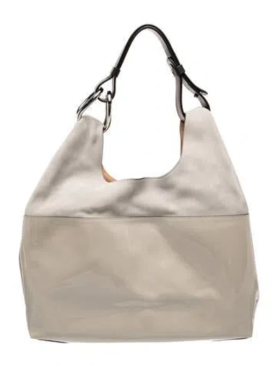 Pre-owned Delvaux Patent Leather Shoulder Bag In Neutral