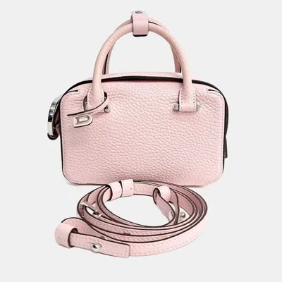 Pre-owned Delvaux Pink Leather Coolbox Nano