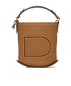 Delvaux Press The Button Handbag In Brown
