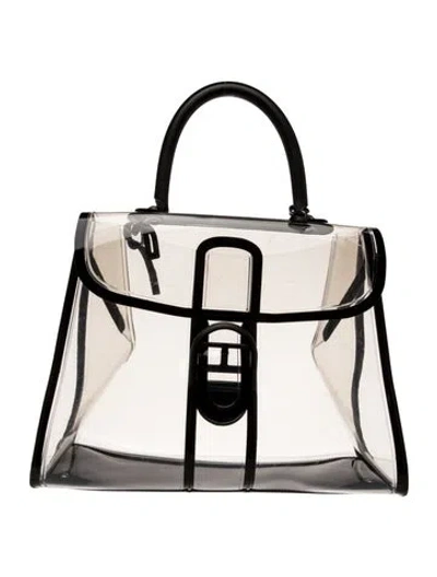Pre-owned Delvaux Pvc Le Brillant X-ray In Transparent