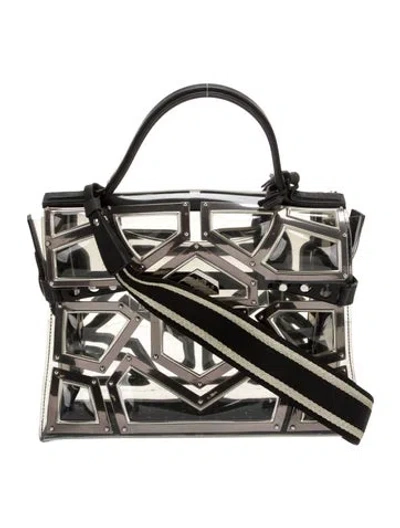 Pre-owned Delvaux Pvc Le Gladiator Tempête W/ Strap Gm In Multi
