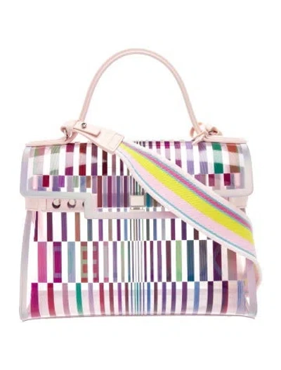 Pre-owned Delvaux Pvc Tempête "the Eye-catcher" Gm