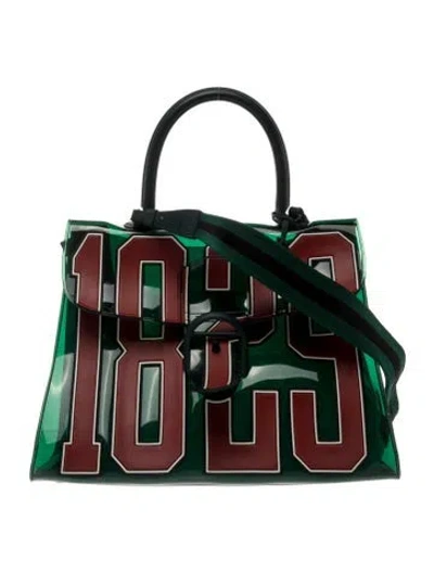 Pre-owned Delvaux Pvc The Hero 1829 Brillant In Green