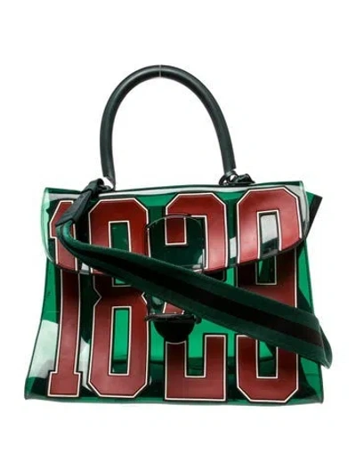 Pre-owned Delvaux Pvc The Hero 1829 Brillant Mm In Green