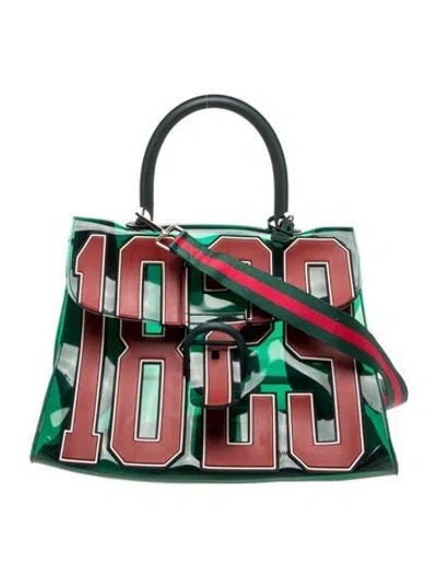 Pre-owned Delvaux Pvc The Hero Mm In Green
