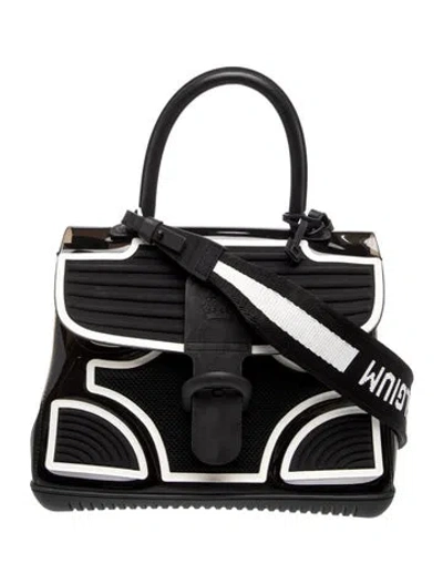 Pre-owned Delvaux Pvc Top Handle Bag In Black
