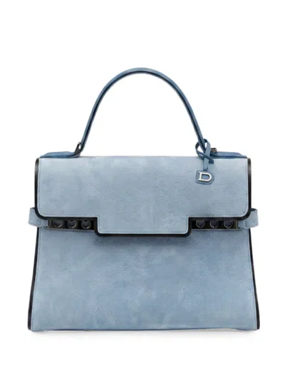 Delvaux Tempête Tote Bag In Blue