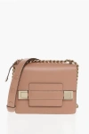 Delvaux Two-tone Leather Shoulder Bag With Golden Details