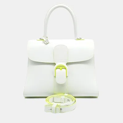 Pre-owned Delvaux White Leather Briand Mm Bag