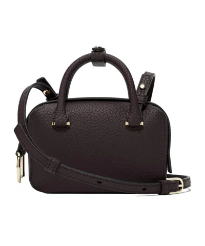 Delvaux Zippered Shoulder Bag In Brown