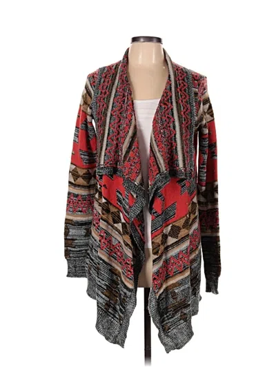 Pre-owned Demanding By Say What? Cardigan Sweater In Red