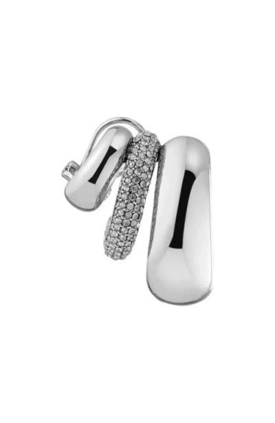 Demarson Alexa Trio Pavé Ear Cuff In Ir/pave
