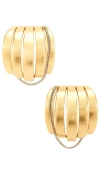 Demarson Allegra Hoop Earrings In Gold