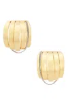 Demarson Allegra Hoop Earrings In Gold