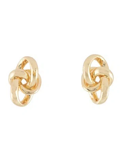 Pre-owned Demarson Ascher Knot Stud Earclip Earrings In Multi