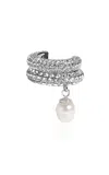 Demarson Bailey Ear Cuffs In Silver In Silver