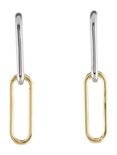 Pre-owned Demarson Bicolor Theo Drop Earrings In Multi