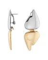 Demarson Blaze Mixed Metal Convertible Drop Earrings In Two Tone