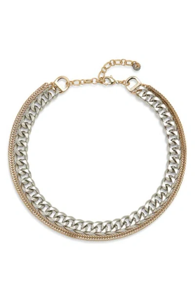 Demarson Bronx Double Chain Necklace