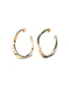 Demarson Essie Twisted Hoop Earrings In Gold