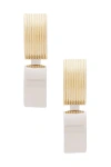 Demarson Everly Earrings In 12k Shiny Gold & Silver