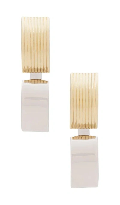 Demarson Everly Earrings In 12k Shiny Gold & Silver