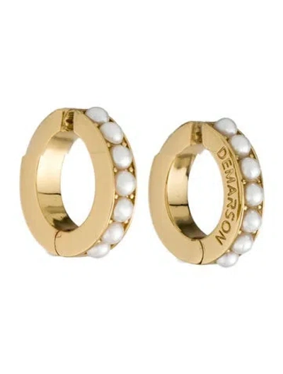 Pre-owned Demarson Faux Pearl Eden Ear Cuff In Multi